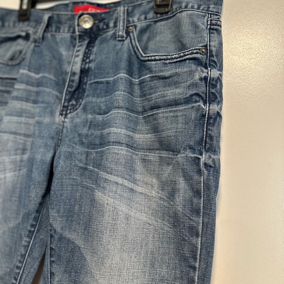 Guess Jeans Mens Slim Straight Del Mar Fit Blue Dark Wash Denim Classic 34x30. - Picture 7 of 13